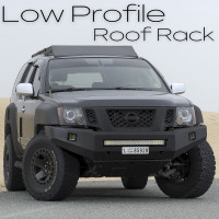 B One Customs Low Profile Bolt-on Roof Rack Kit for Nissan Xterra - Uses factory mounts (Fits 2nd Gen 2005-2015)