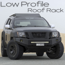 B One Customs Low Profile Bolt-on Roof Rack Kit for Nissan Xterra - Uses factory mounts (Fits 2nd Gen 2005-2015)