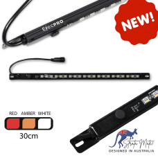 ElecPro Dimmable Magnetic Tri Colour LED Camping Light Bar (Red / Amber/ White)- 30cms