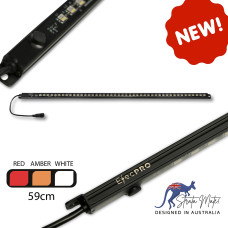 ElecPro Dimmable Magnetic Tri Colour LED Camping Light Bar (Red / Amber/ White)- 59cms