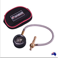 Saber Offroad Quick Deflate Tyre Deflator with Stainless Steel Braided Hose
